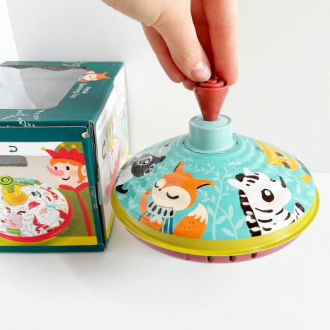 Дзига NR 8612 металева, у коробці