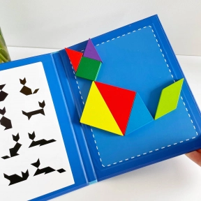 Дерев'яний магнітний танграм - книжечка 1902-11