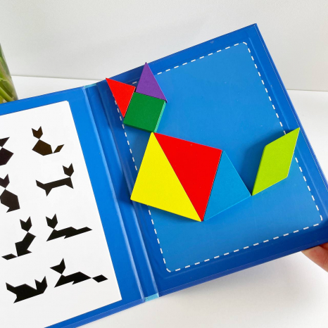 Дерев'яний магнітний танграм - книжечка 1902-11