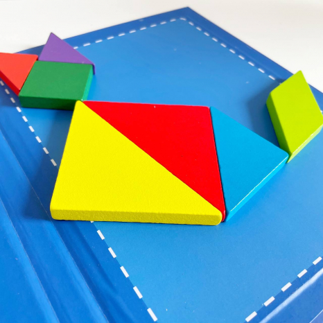 Дерев'яний магнітний танграм - книжечка 1902-11