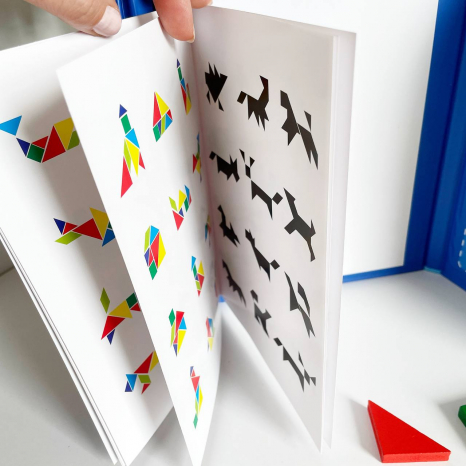 Дерев'яний магнітний танграм - книжечка 1902-11