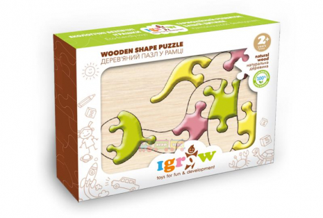 Пазл дерев'яний у рамці "Змійка". Ігротеко. Pazl2