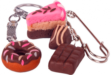 Набір для творчості Ліплення з полімерної глини "Брелок та брошка Солодощі шоколад" ТМ Умняшка ПГ-002