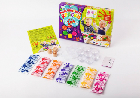 Пальчиковые краски 7 цветов Danko Toys