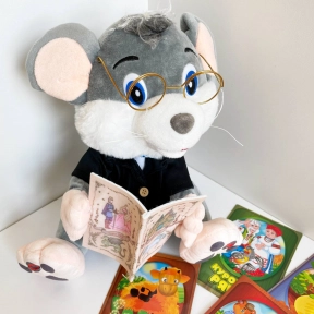 Мишеня - казкар - м'яка інтерактивна іграшка  PL-7067B (укр)