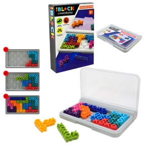 Дитяча головоломка з завданнями Х і О IBLOCK PL-724-111