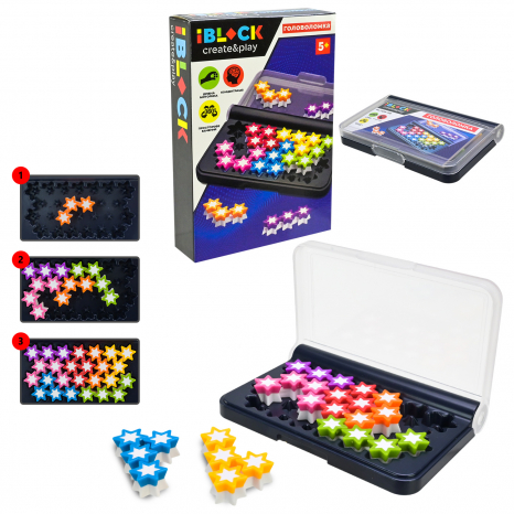 Настільна логічна гра - головоломка Зірочки iBlock  PL-724-115