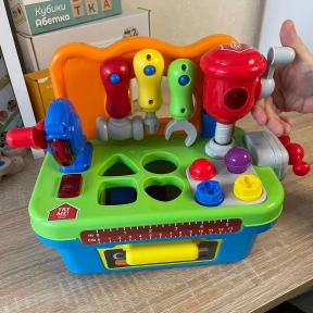 Набор столик игрушечных инструментов со световыми музыкальными эффектами PL-724-32