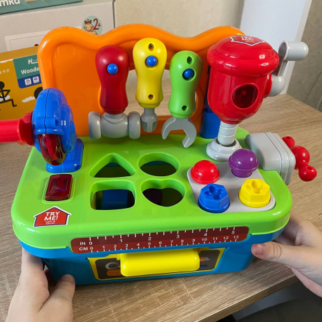 Набор столик игрушечных инструментов со световыми музыкальными эффектами PL-724-32