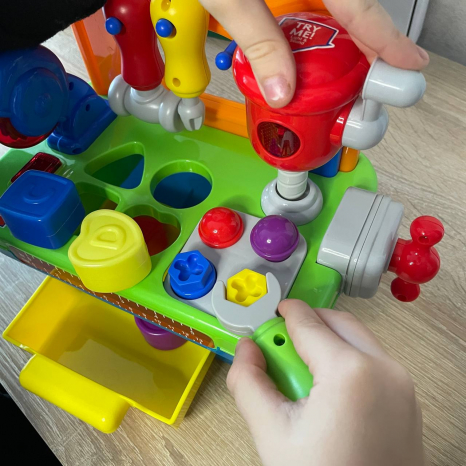 Набор столик игрушечных инструментов со световыми музыкальными эффектами PL-724-32