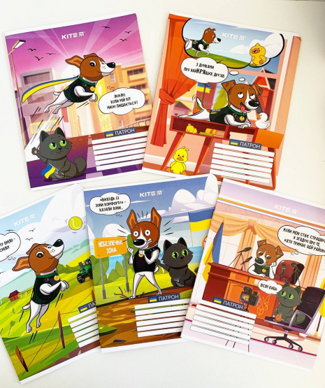 Зошит шкільний в лінію 12 аркушів Kite Пес Патрон