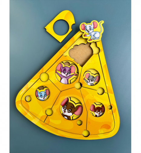 Сортер-головоломка пазл  Мишки у сирі Ань-Янь ПСД042