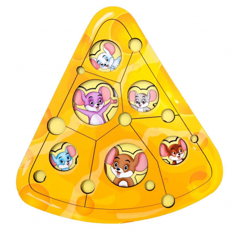 Сортер-головоломка пазл  Мишки у сирі Ань-Янь ПСД042