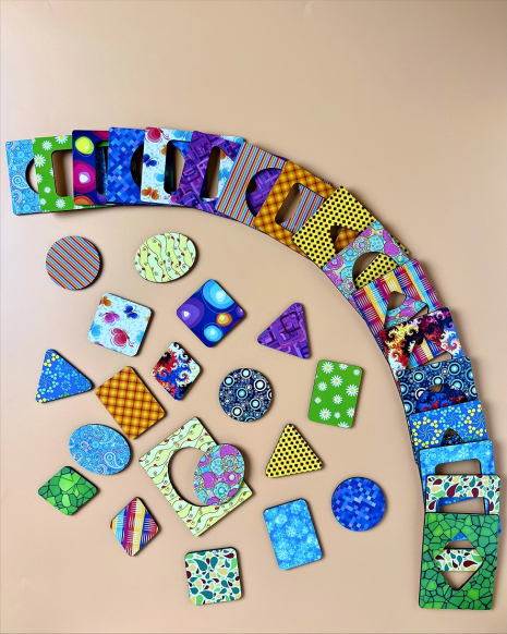 Деревянные досочки Сегена с узорами Ань-Янь. ПСД084