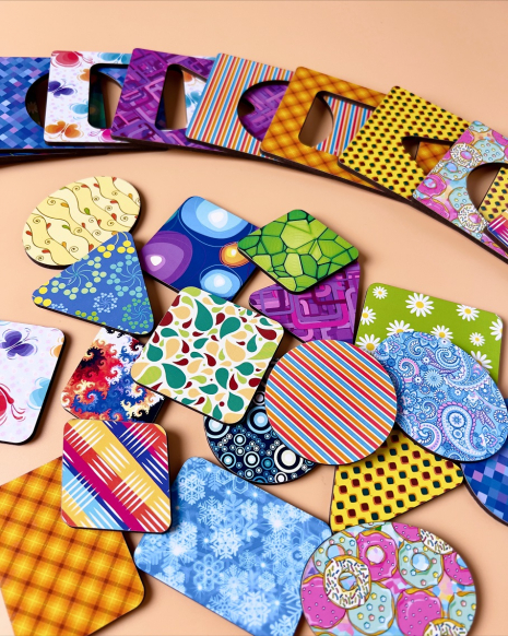 Деревянные досочки Сегена с узорами Ань-Янь. ПСД084