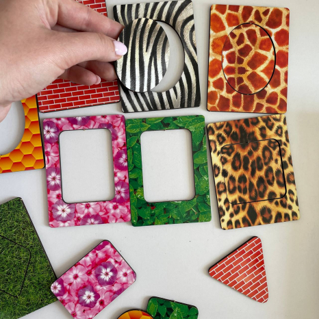 Дощечки Сегена с узорами - 2 (перья), Ubee, ПСД086