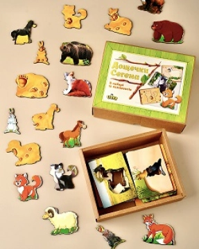 Дерев'яні рамки-вкладки дощечки Сегена Сліди звірів  Ubee ПСД094