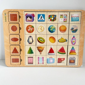 Сортер "Ассоциации – геометрические фигуры" Ань-Янь ПСД097