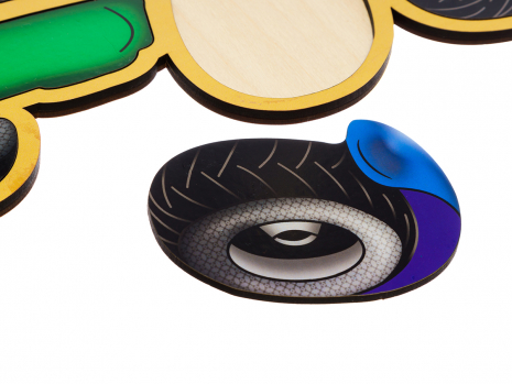 Контурный пазл "Трактор" Ань-Янь. ПСД119