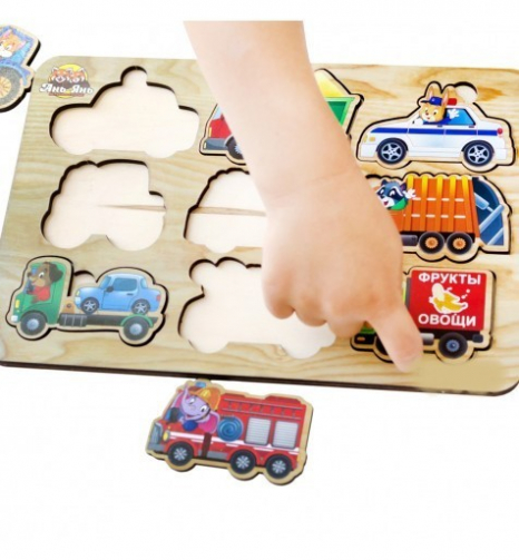 Дерев'яна рамка - вкладиш: Транспорт Ань-Янь ПСД130