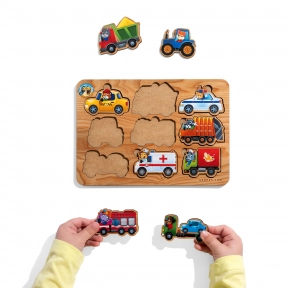 Дерев'яна рамка - вкладиш: Транспорт Ань-Янь ПСД130