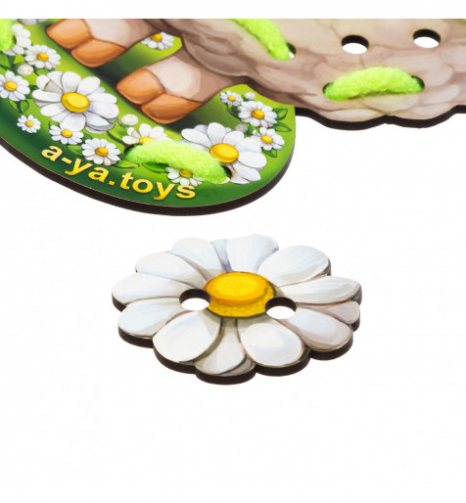 Дерев'яна шнурівка "Овечка" Ань-Янь ПСД131