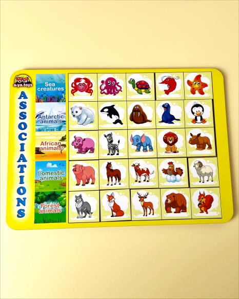 Рамка – сортер (классификатор) Ассоциации – виды животных Ань-Янь. (Ubees) ПСД133