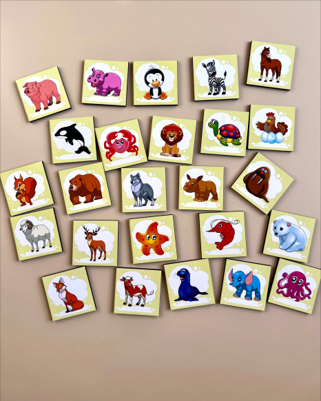 Рамка – сортер (классификатор) Ассоциации – виды животных Ань-Янь. (Ubees) ПСД133