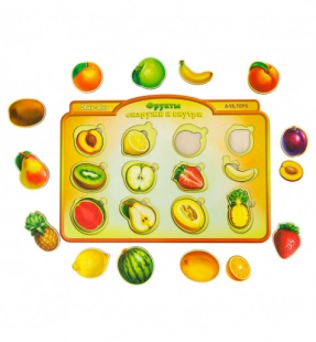 Сортер-вкладиш "Фрукти у розрізі", Ubee, ПСД136