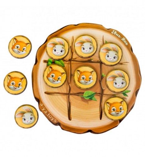 Хрестики-нулики: лисичка і зайчик Ань-Янь. ПСД158