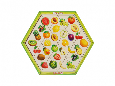 Деревянная игра пазл-головоломка "Фрукты" Ань-Янь. ПСД170