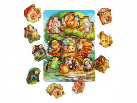 Тришарова рамка-вкладиш Де чий будиночок на дереві? Ubee ПСД172