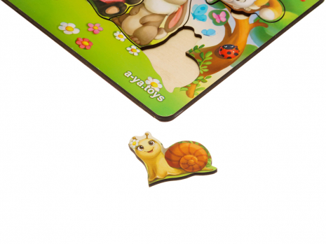 Зоопазл "Звірі на лісовій галявині"