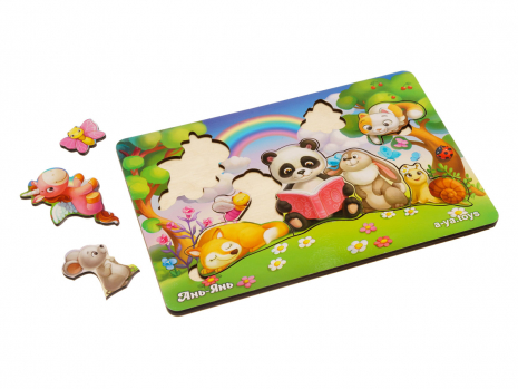 Зоопазл "Звірі на лісовій галявині"