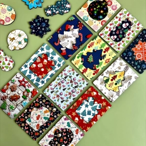 Дощечки Сегена: новорічні візерунки ПСД188 Ань-Янь