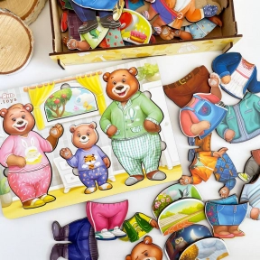 Игра "Одень мишек" Ань-Янь. ПСД192