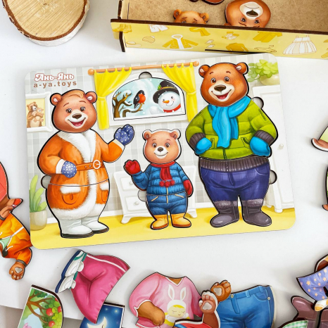 Игра "Одень мишек" Ань-Янь. ПСД192