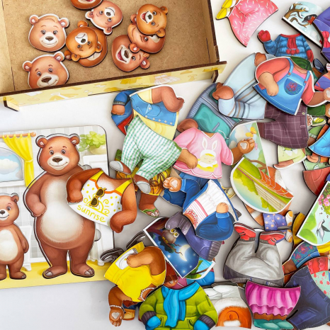 Игра "Одень мишек" Ань-Янь. ПСД192