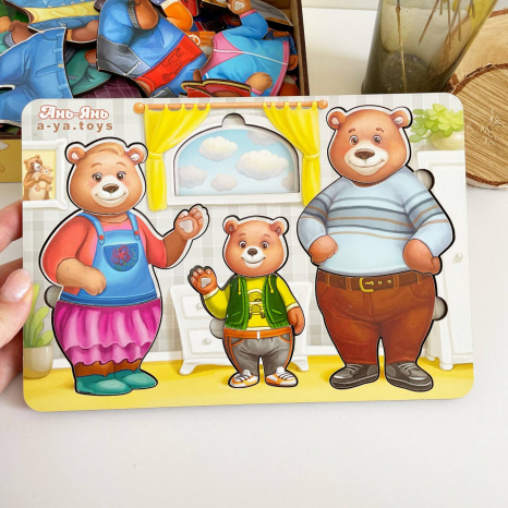 Игра "Одень мишек" Ань-Янь. ПСД192