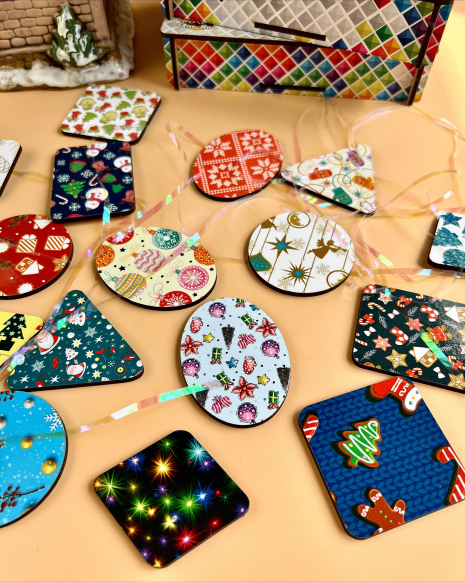 Досточки Сегена: новогодние узоры – геометрические фигуры ПСД211