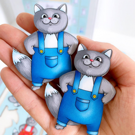 Гра - меморі "Знайди однакових котів" ПСД217