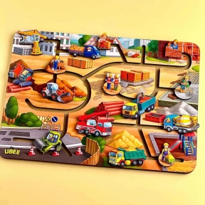 Дерев'яна розвиваюча гра для дітей Лабіринт
"Будівництво" ПСД236