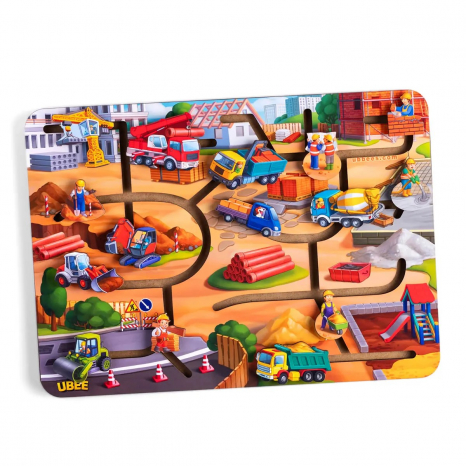 Деревянная игра для детей Лабиринт "Строительство" ПСД236