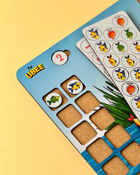 Розвиваюча гра-пазл "Вчений котик", 32x23 см, Ubumblebees. ПСД237