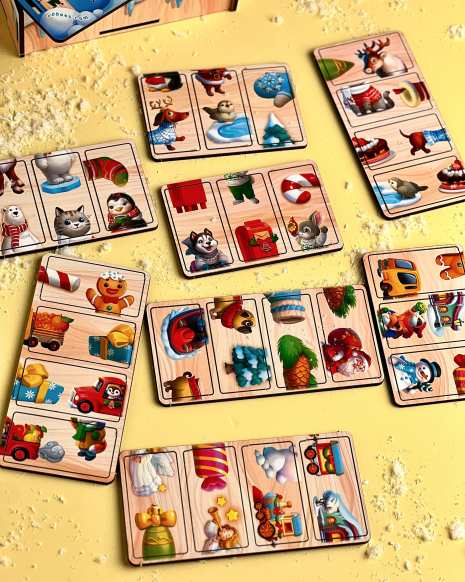 Настольная детская игра Домино пазл ПСД240 Ubee