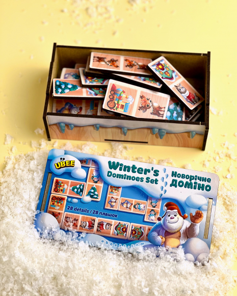 Дитяча настільна гра  Новорічне доміно ПСД242 Ань-Янь