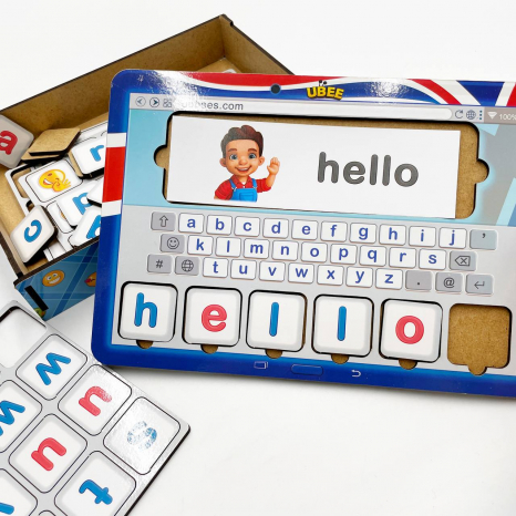 Планшет для читання (англійська мова) Збери слово по картинці ПСД254 Ubee