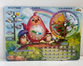 Календар-годинник Пташки Англійською мовою ПСД260