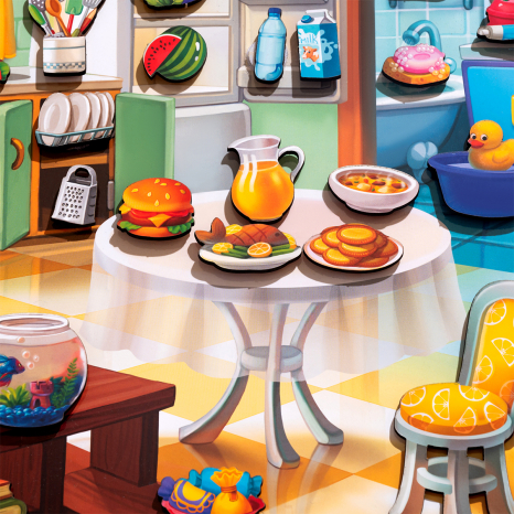 Деревянная игра с липучками Наведи порядок в комнате и накорми Ваню ПСД271 Ubee