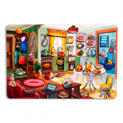 Деревянная игра с липучками Наведи порядок в комнате и накорми Ваню ПСД271 Ubee